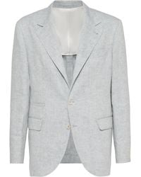 Brunello Cucinelli - Linen Blazer - Lyst