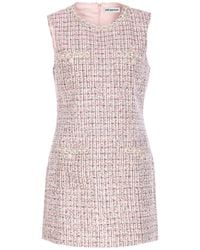 Self-Portrait - Boucle Sleeveless Mini Dress - Lyst