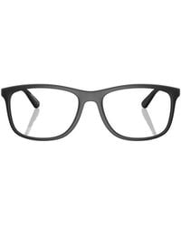 Emporio Armani - Square Frame Glasses - Lyst