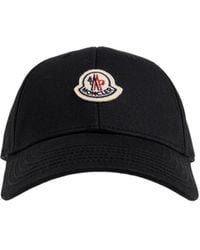 Moncler - Gabardine Logo Patch Baseball Cap - Lyst