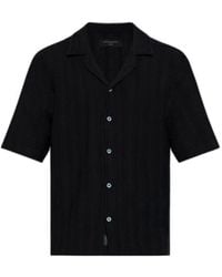 AllSaints - Trace Textured Short-Sleeve Shirt - Lyst