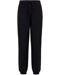 MSGM - Logo Printed Drawstring Joggers - Lyst