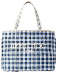 Jimmy Choo - Logo Embroidered Beach Tote Bag - Lyst