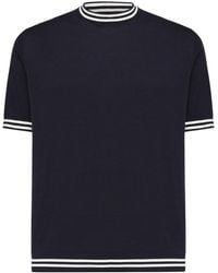 Eleventy - Crew Neck Short-Sleeved Sweater - Lyst