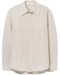 Séfr - Séfr Textured Check Shirt - Lyst