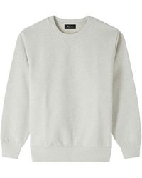 A.P.C. - Long Sleeved Crewneck Sweatshirt - Lyst
