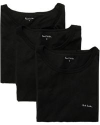 Paul Smith - Logo Embroidered Three Pack Of T-Shirt - Lyst