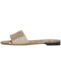 Fendi - Sunshine Denim-Effect Jacquard Slides - Lyst