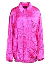 Balenciaga - Silk Shirts Blouses - Lyst