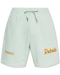 DSquared² - Shorts With Embroidered Logo - Lyst