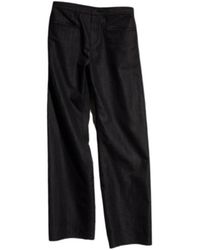 Gucci - Loose Fit Cotton Blend Denim Pants - Lyst
