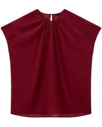JOSEPH - Broca Sheer Fine Wool Blouse - Lyst