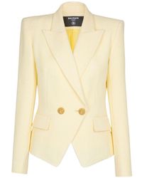 Balmain - Structured Double-Button Jacket - Lyst