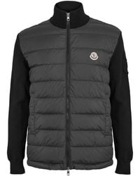 Moncler - Hybrid Knit And Quilted Down Jacket - Lyst