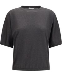 Brunello Cucinelli - Short-Sleeve Round-Neck Cashmere T-Shirt - Lyst