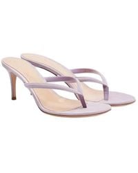 Gianvito Rossi - Calypso Suede Thong Sandals - Lyst