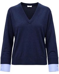 Liu Jo - Ribbed V-Neck Sweater - Lyst
