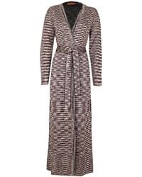 Missoni - V-Neck Long-Sleeved Knitted Cardigan - Lyst