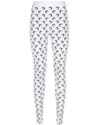 Marine Serre - Moon Printed Skinny-Cut Leggings - Lyst