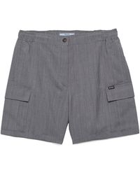 Prada - Light Mohair Shorts - Lyst