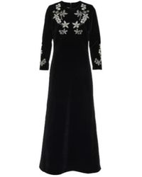 Dodo Bar Or - Dushi Embellished Velvet Midi Dress - Lyst