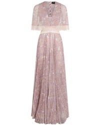 Twinset - Pattern-Printed Pleated Dress - Lyst