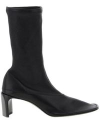 Jil Sander - Square-Toe Ankle Boots - Lyst