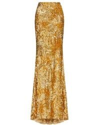 Valentino - Tulle Illusione Embroidered Skirt - Lyst