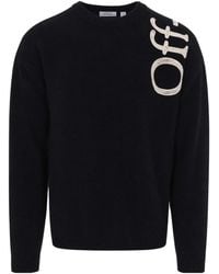 Off-White c/o Virgil Abloh - Vertical Bookish Embroidered Sweater - Lyst