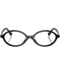 Miu Miu - Eyewear Oval-Frame Glasses - Lyst