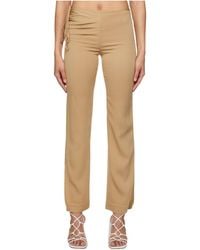 Christopher Esber - Bertoia Ruched Slim-Fit Trousers - Lyst