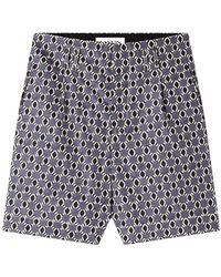 Lanvin - Geometric Print Shorts - Lyst