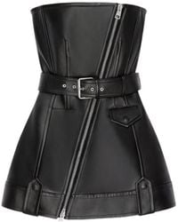 Givenchy - Mini Bustier Biker Dress - Lyst