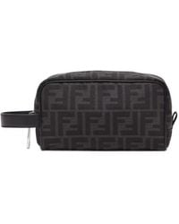 Fendi - Ff Jacquard Small Toiletry Case - Lyst