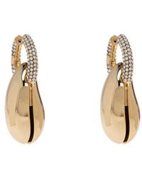 Tory Burch - Huggie-Fastening Drop Earrings - Lyst