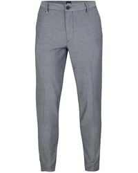 BOSS - Buttonzip Waist Casual Suit Trousers - Lyst