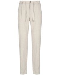 Peserico - Pleated Drawstring Pants - Lyst