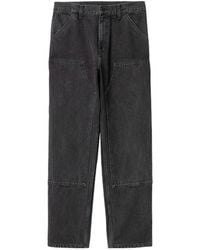 Carhartt - Logo-Patch Straight-Leg Jeans - Lyst