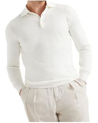 Brunello Cucinelli - Cotton Lightweight Knit Polo Shirt - Lyst