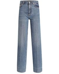 Dolce & Gabbana - Logo Plaque Straight-Leg Jeans - Lyst