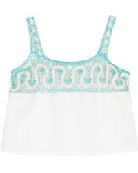 Bode - Ripple Lace Patchwork Vest - Lyst