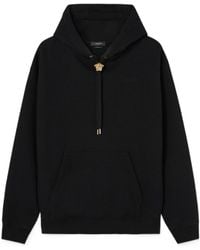 Versace - Medusa Head Detailed Drawstring Hoodie - Lyst