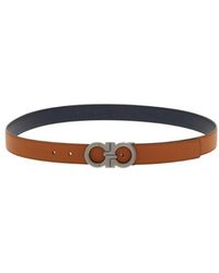 Ferragamo - Reversible And Adjustable Gancini Belt - Lyst