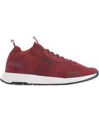 BOSS - Solid Color Tennis Trainers - Lyst