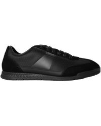 BOSS - Solid Color Low-Top Trainers - Lyst