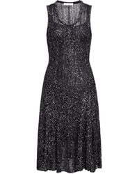 Alaïa - Alaïa Sequin Knit Skater Dress - Lyst