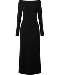 Stella McCartney - Off-The-Shoulder Knitted Midi Dress - Lyst