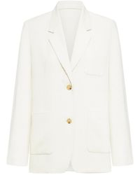 TOTEME - Totême Single Breasted Long Sleeved Corduroy Blazer - Lyst