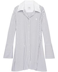 Courreges - Courrèges Twist Striped Shirt Dress - Lyst