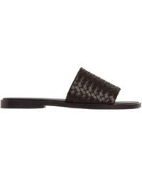 Bottega Veneta - Elio Slip-On Sandals - Lyst